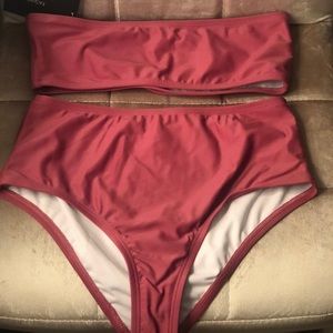 Bathing suit 2 piece color muave